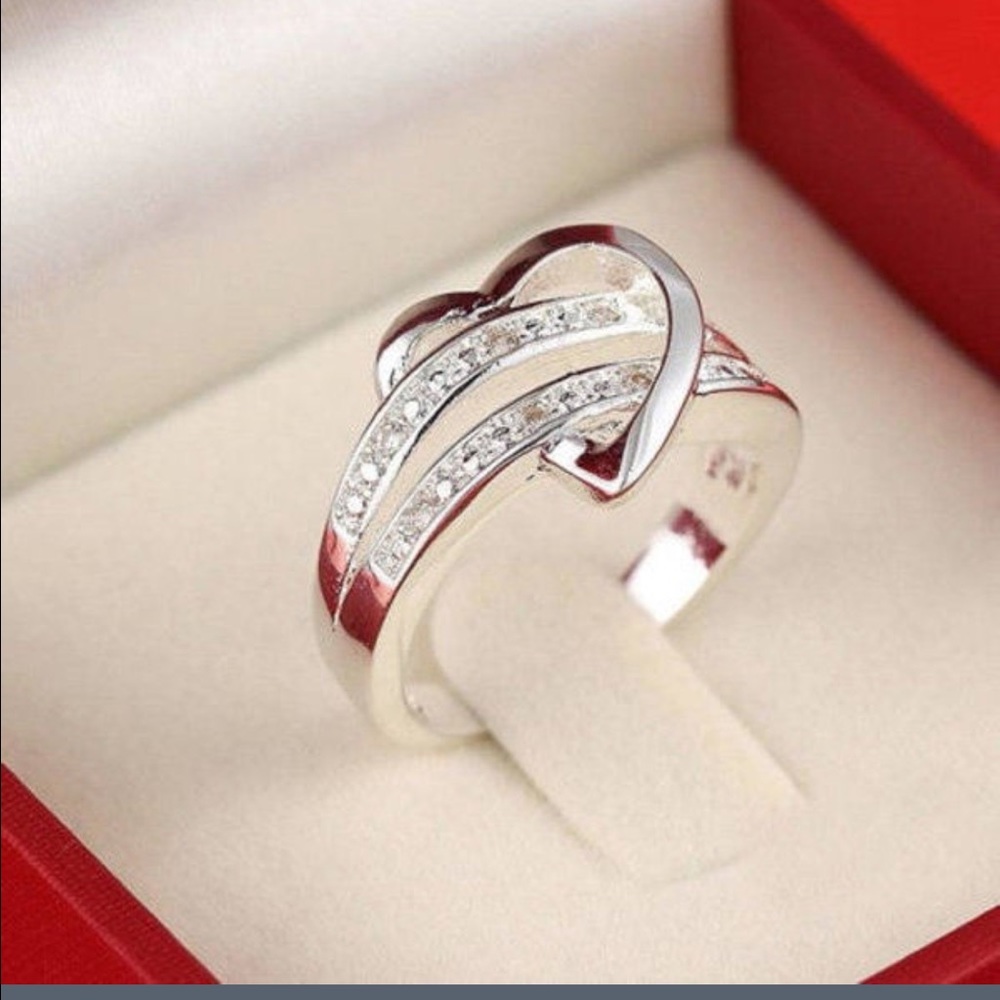 2X HP 🎉💍 Sterling Silver Heart Ring